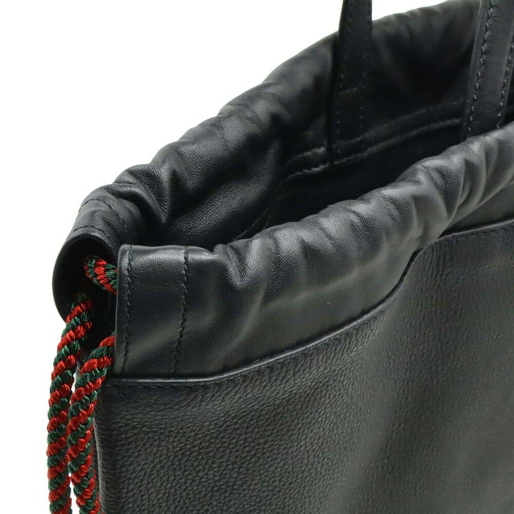 GUCCI Black Leather Backpack - Picture 5 of 9